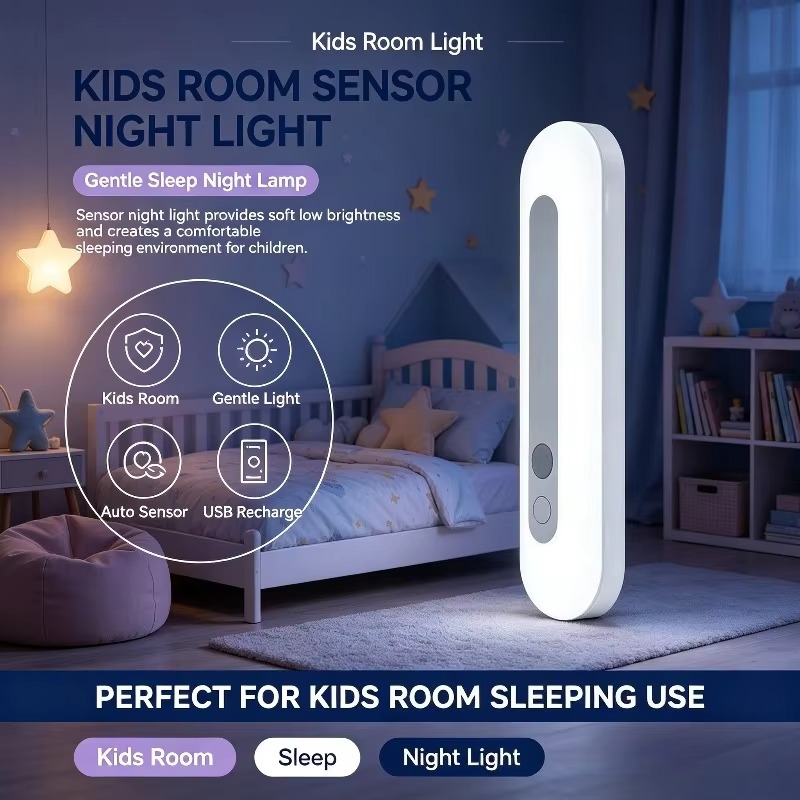 Baby Nursery Table - Intelligent Sensor Night Light Battery Wall