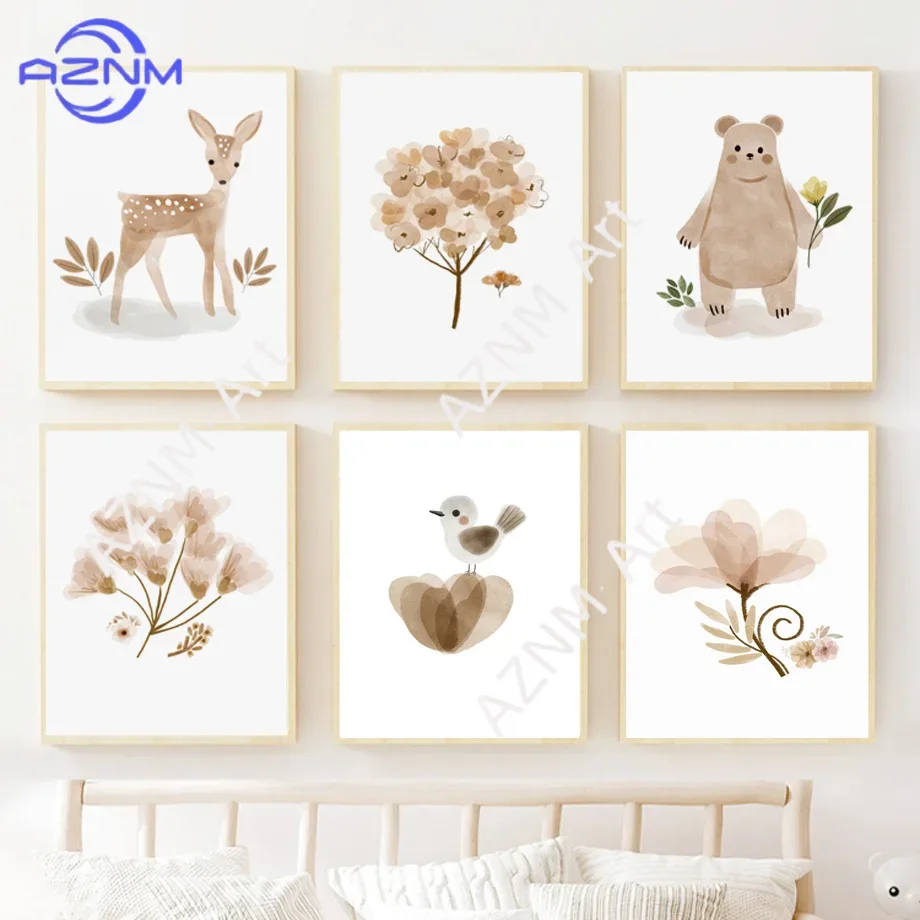 Baby Nursery Wall Art - Boho Nursery Wall Art Canvas -