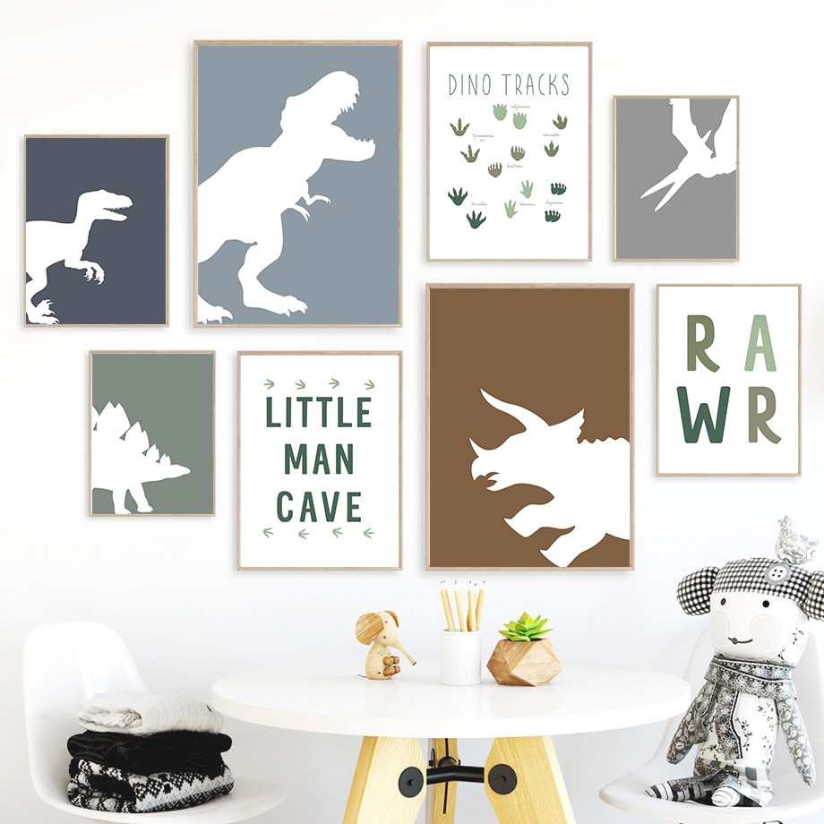 Baby Girl Nursery Quotes - Jurassic Dinosaur Tyrannosaurus Rex Triceratops Quotes