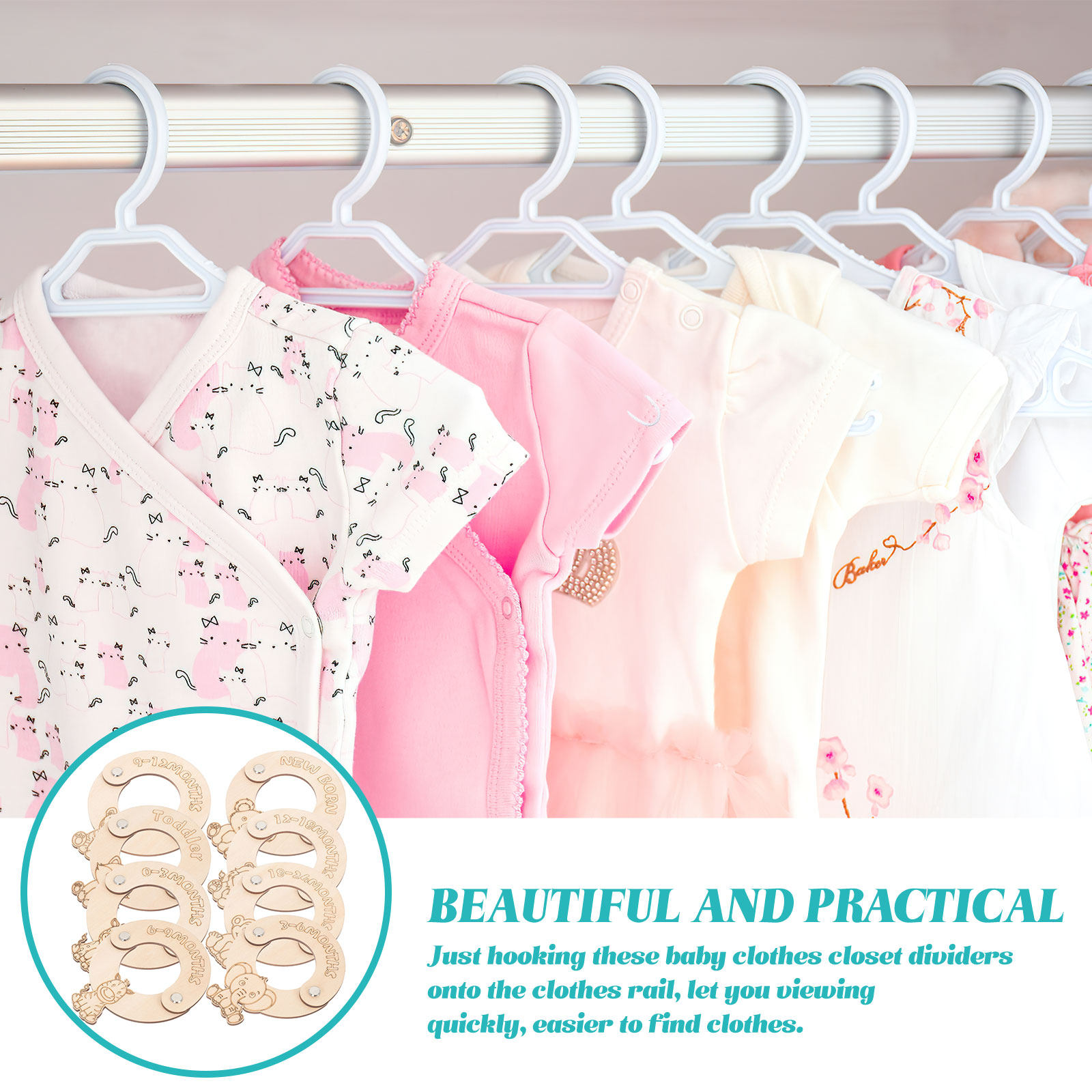 Closet Organizer Baby - 8Pcs Baby Closet Clothing Size Dividers