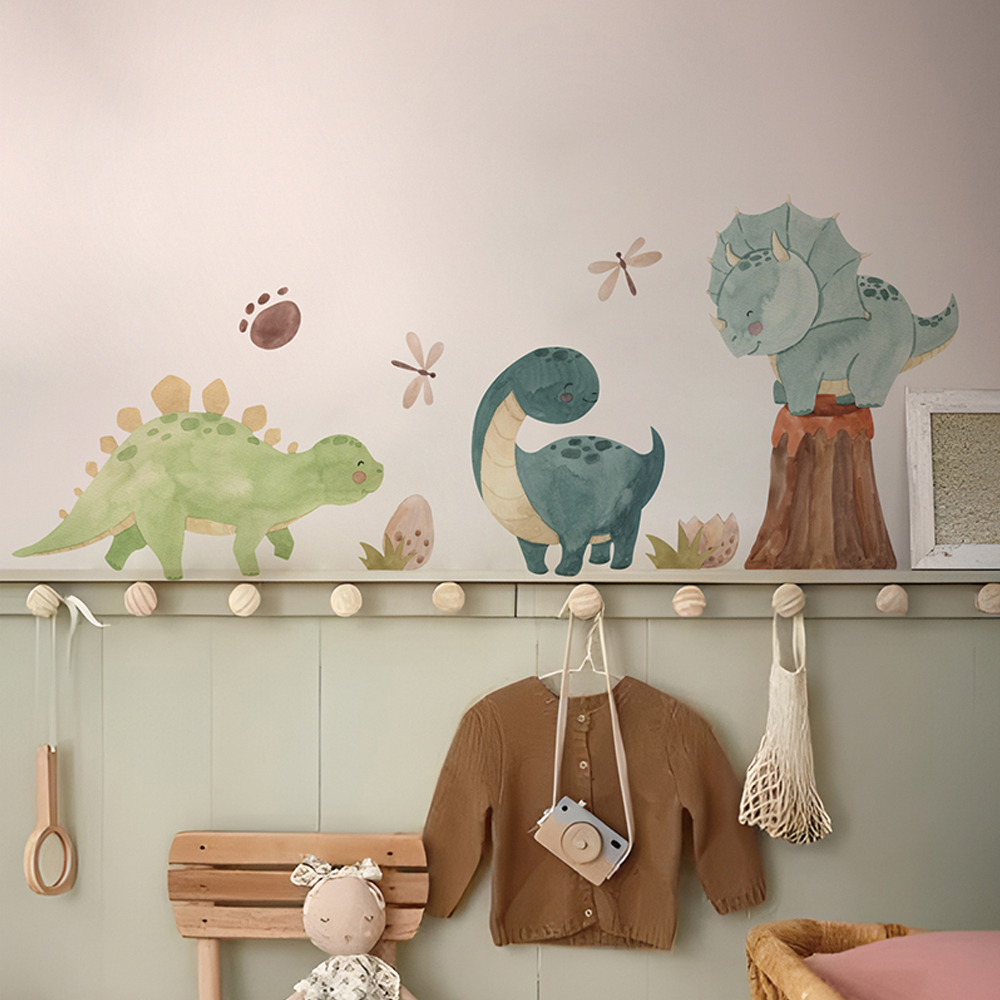 Baby Girl Nursery Quotes - Dinosaur Wall Decals, Dino Alphabet Wall