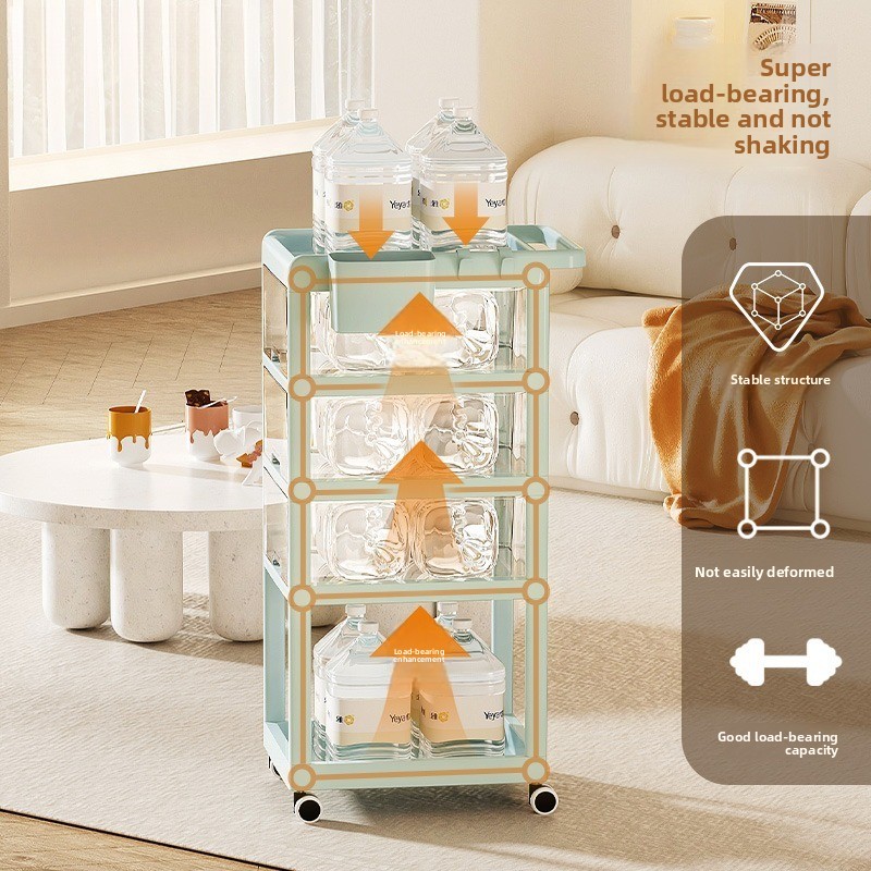 Baby Nursery Cart - Movable Baby Storage Cart Multi Drawer