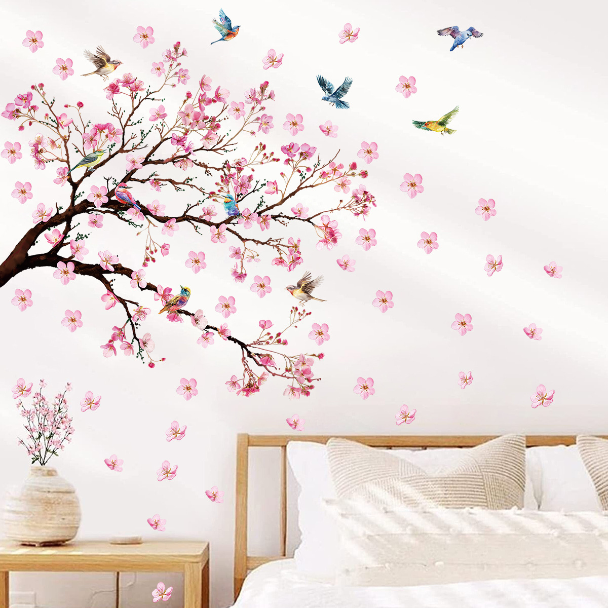 Watercolour Bird Flower Wall S - Baby Girl Nursery Quotes 评论和价格