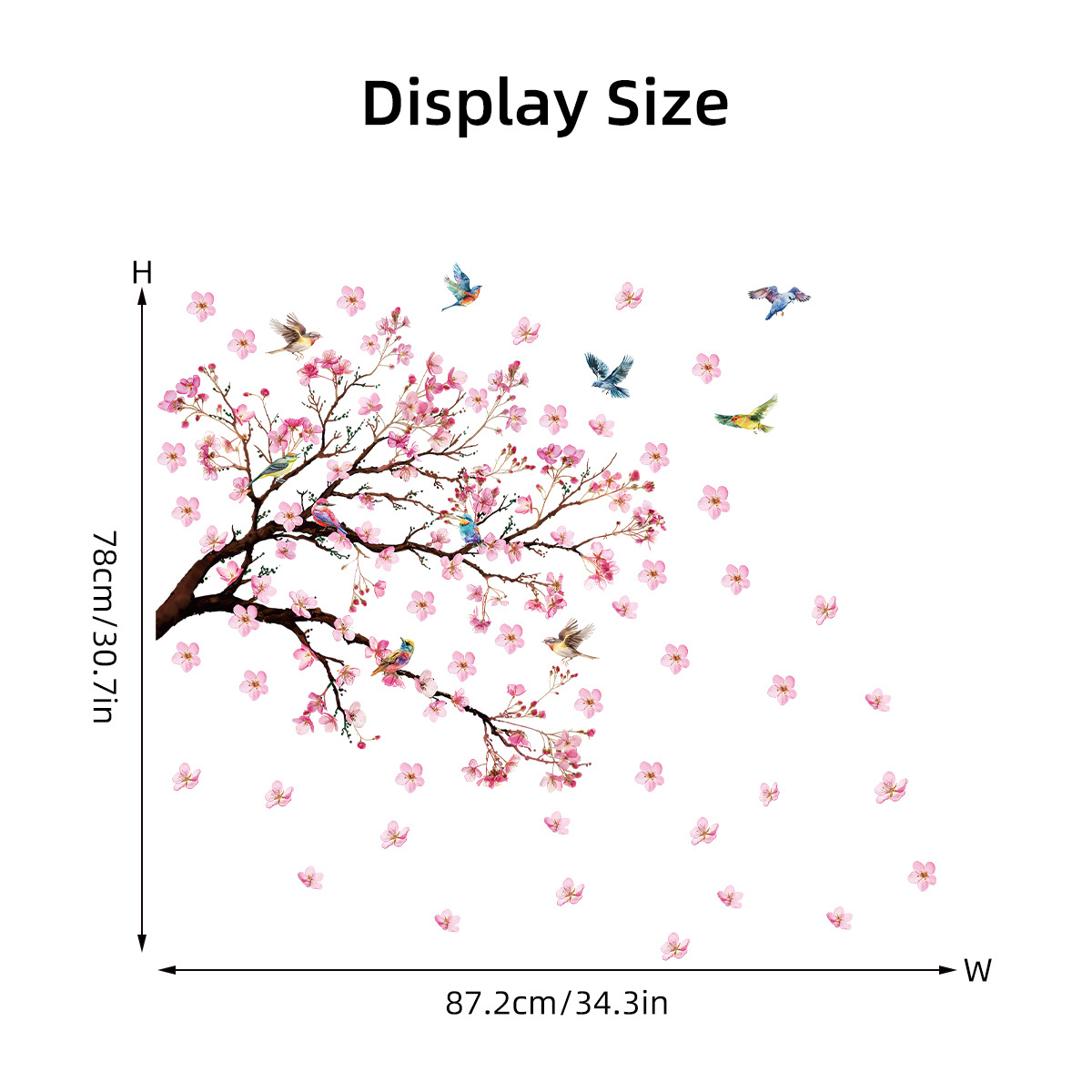 Watercolour Bird Flower Wall S - Baby Girl Nursery Quotes 评论和价格