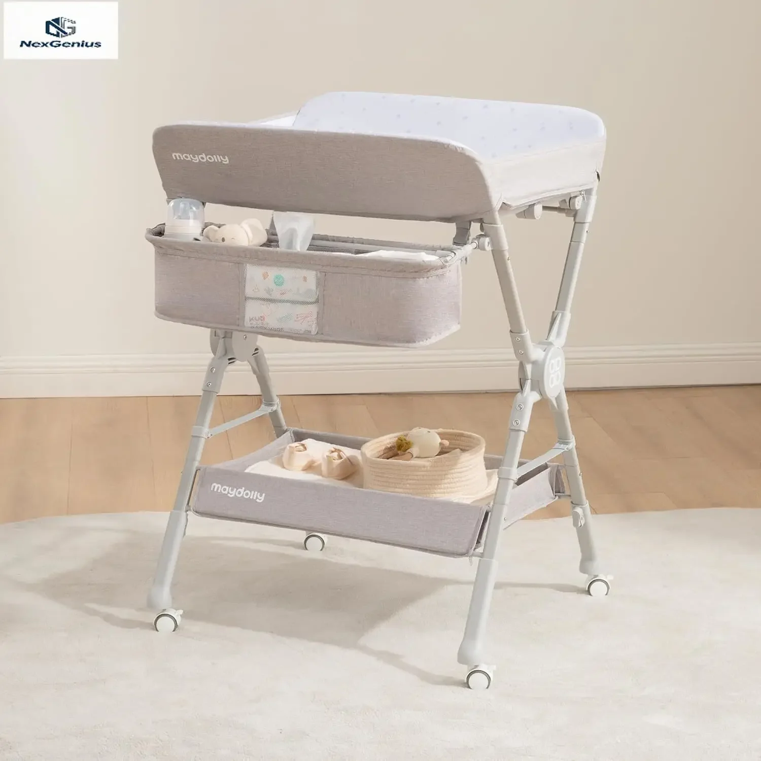 Foldable Portable Diaper Chang - Baby Nursery Table 评论和价格