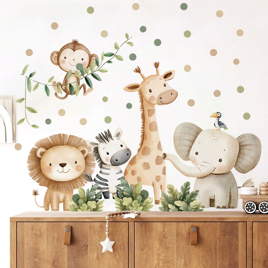 Boho Forest Animals Wall Stick - Baby Girl Nursery Quotes 评论和价格