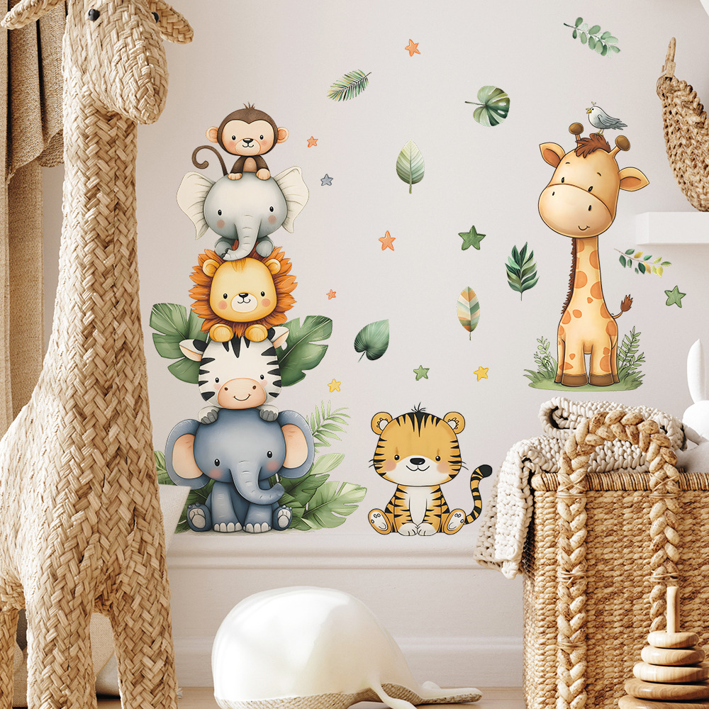 Boho Forest Animals Wall Stick - Baby Girl Nursery Quotes 评论和价格