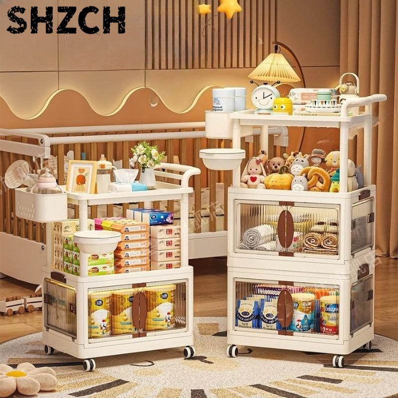 Multi-layer Baby Supplies Stor - Baby Nursery Cart 评论和价格