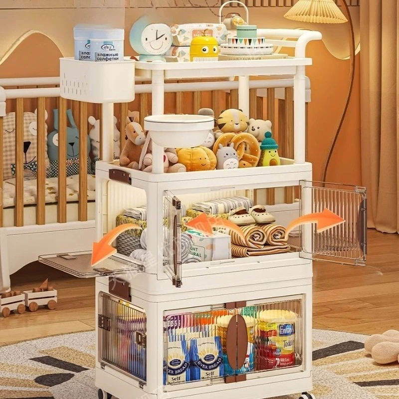 Multi-layer Baby Supplies Stor - Baby Nursery Cart 评论和价格