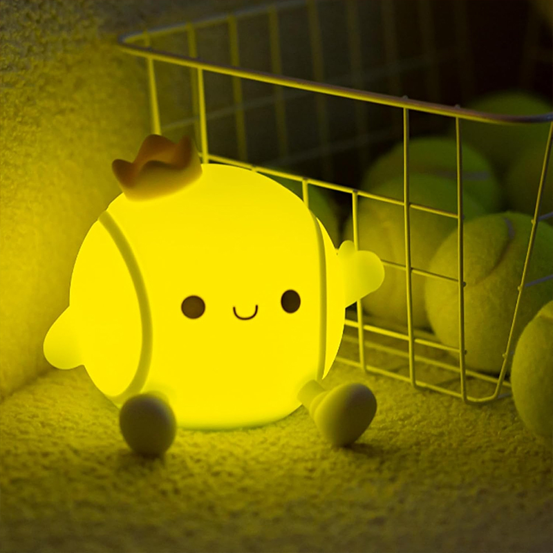 Cute Tennis Night Light Silico - Baby Nursery Table 评论和价格