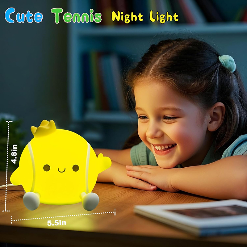 Cute Tennis Night Light Silico - Baby Nursery Table 评论和价格