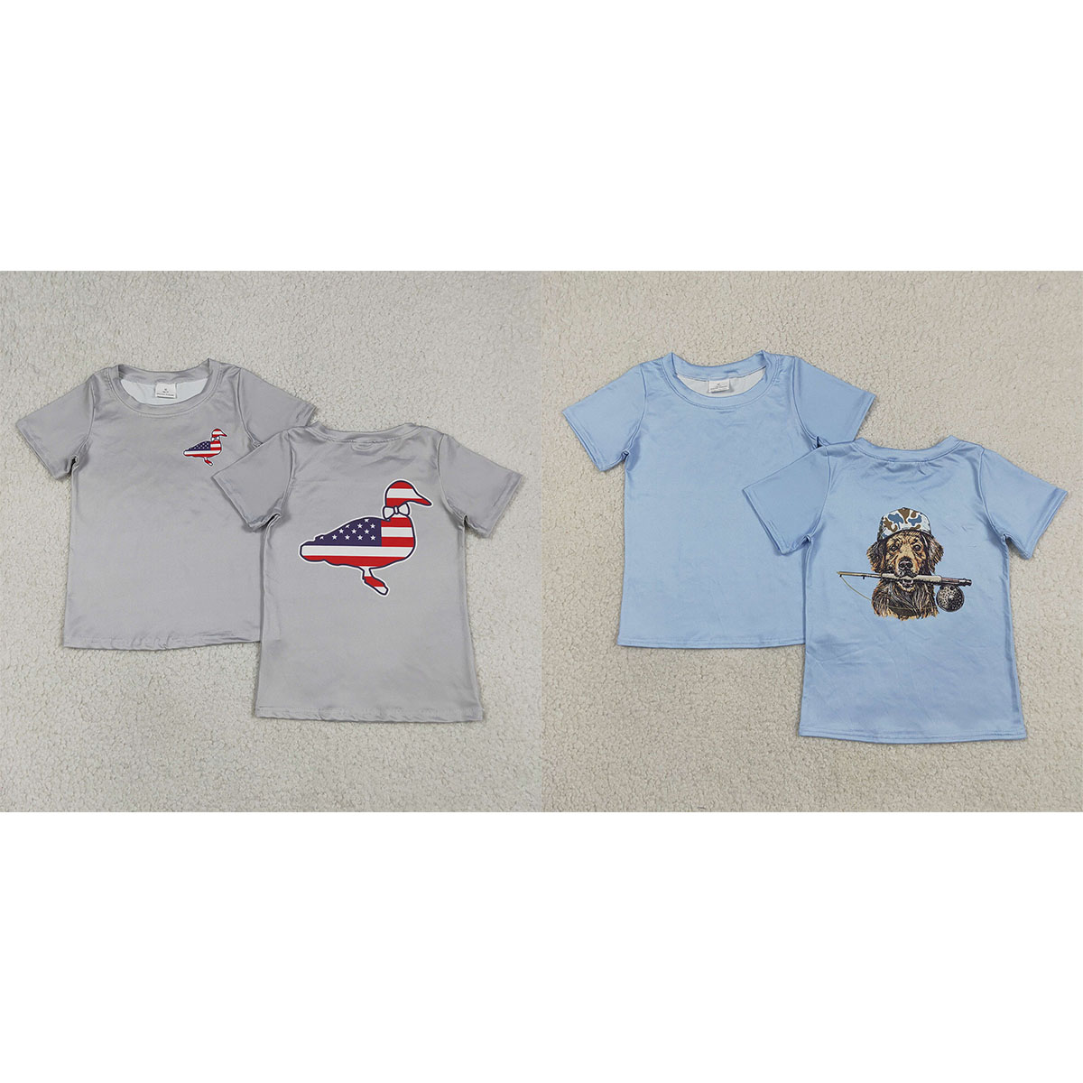 Baby Boys Grey Short Sleeve Fl - Baby Nursery Ideas Boy 评论和价格