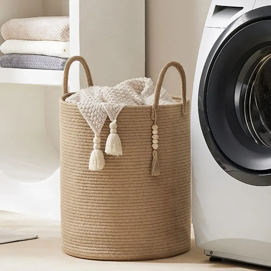 Large Storage Basket Tall Wove - Baby Nursery Basket 评论和价格