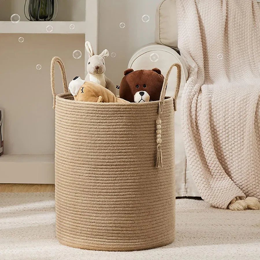 Large Storage Basket Tall Wove - Baby Nursery Basket 评论和价格