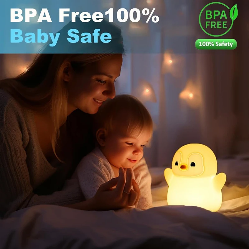 NEW Penguin Night Light Silico - Baby Nursery Table 评论和价格