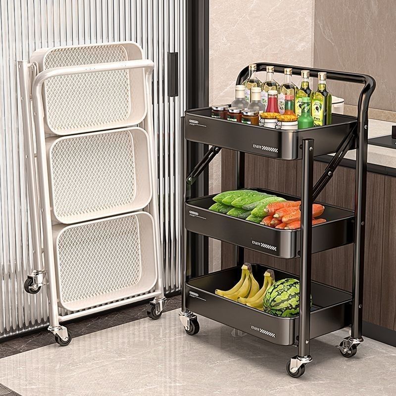 Multi-Scene Rolling Storage Ca - Baby Nursery Cart 评论和价格