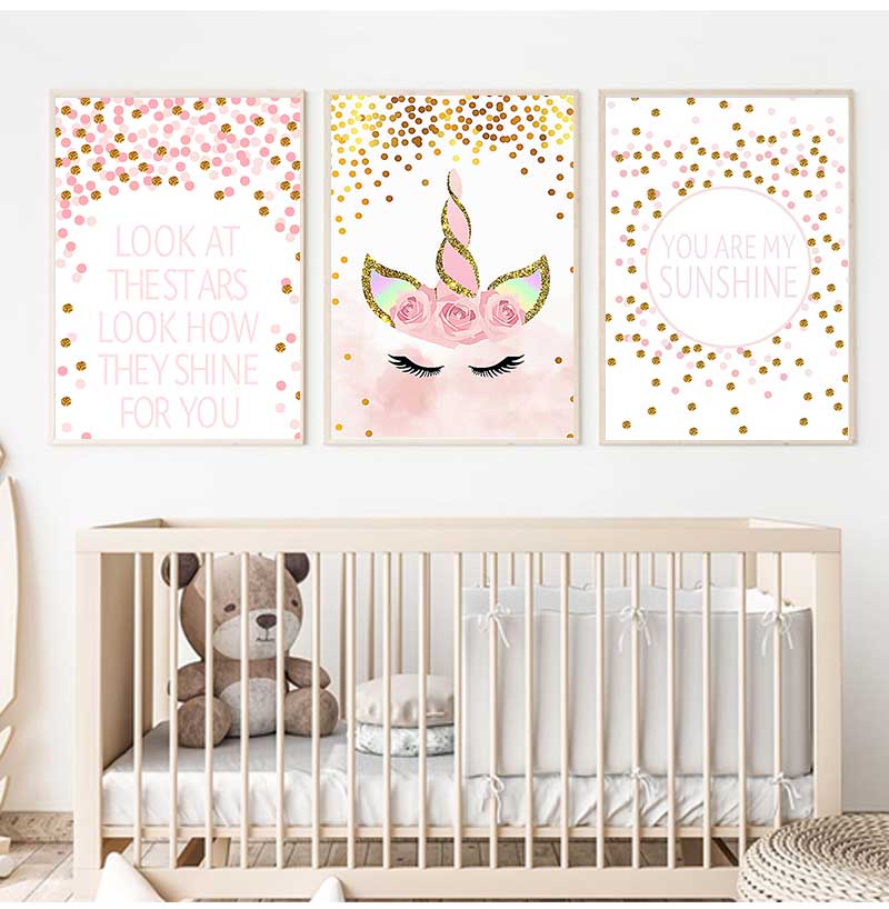 Decorative Picture Baby Girl B - Baby Girl Nursery Quotes 评论和价格