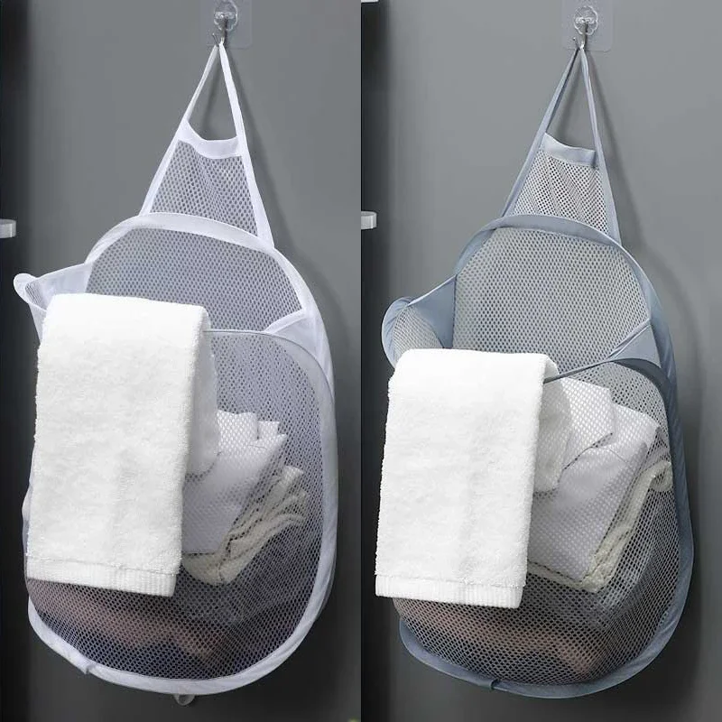 Hanging Laundry Basket Foldabl - Closet Organizer Baby 评论和价格