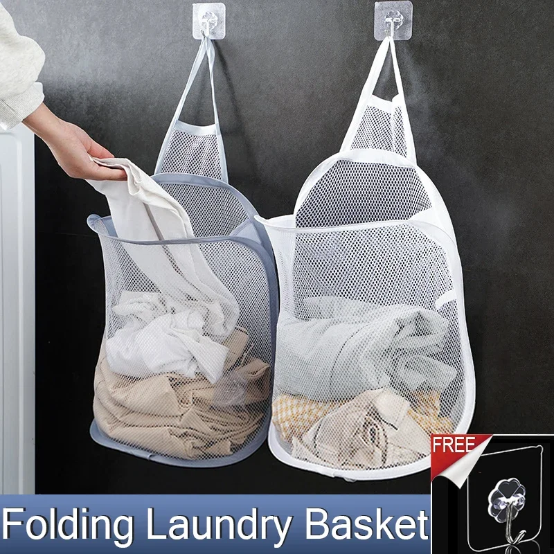 Hanging Laundry Basket Foldabl - Closet Organizer Baby 评论和价格