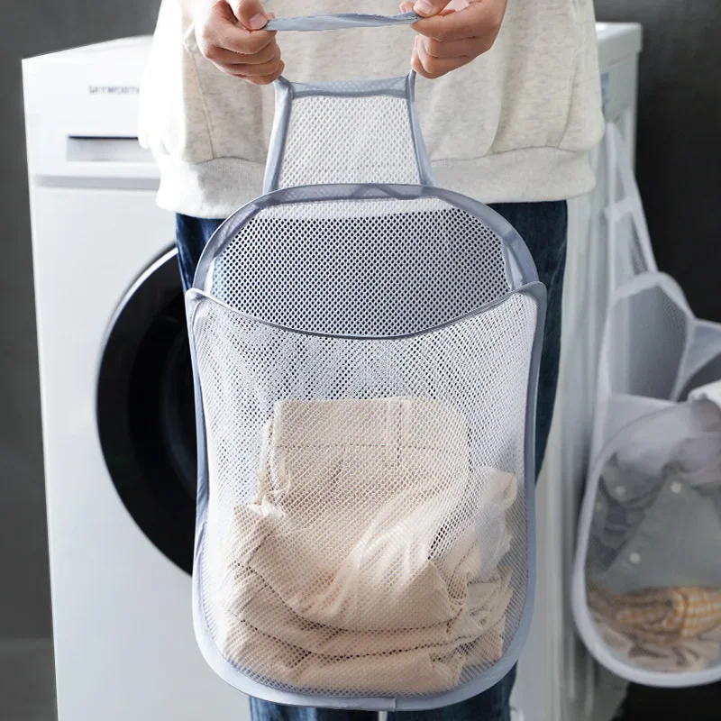 Hanging Laundry Basket Foldabl - Closet Organizer Baby 评论和价格