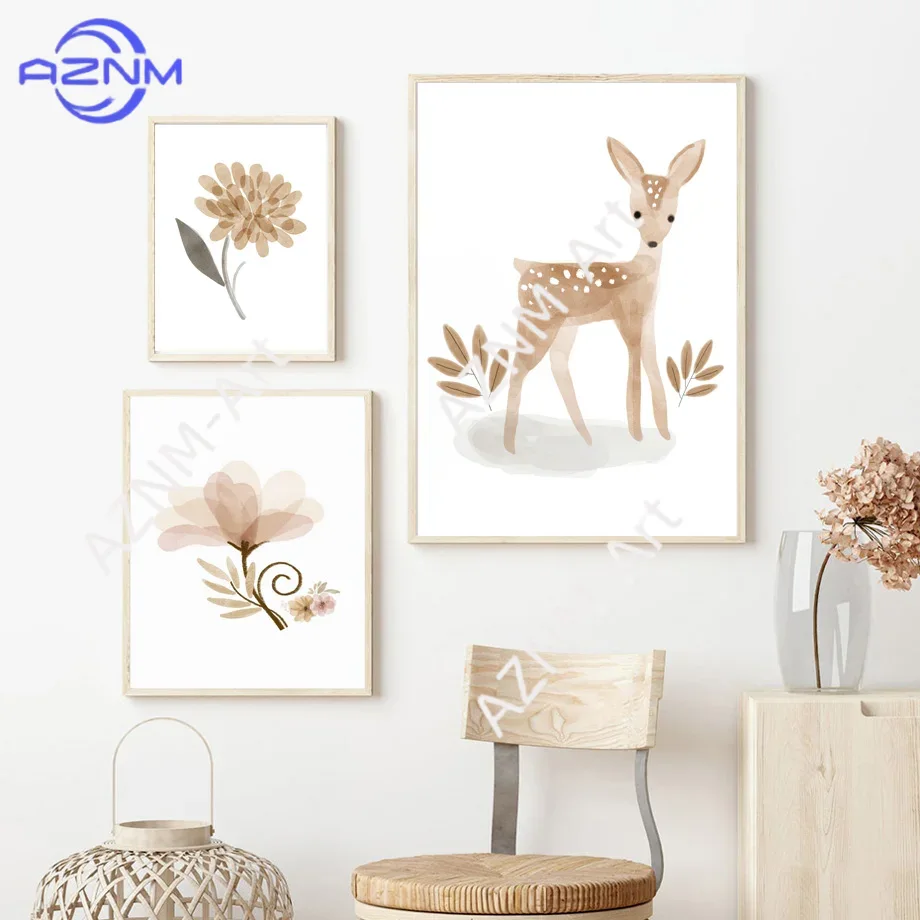 Boho Nursery Wall Art Canvas - - Baby Nursery Wall Art 评论和价格