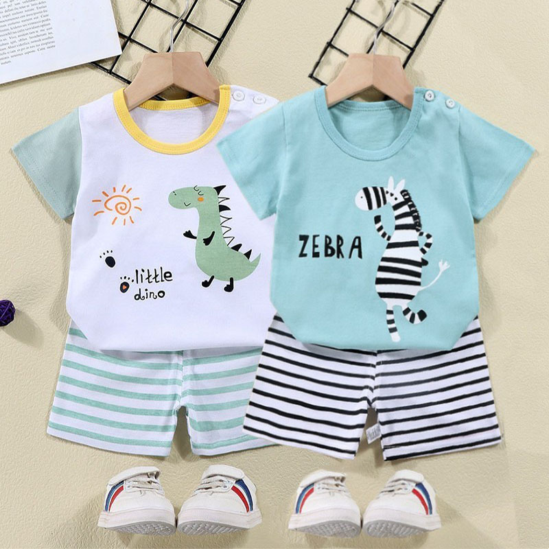 Cotton Tees+Shorts 2-piece Tra - Baby Nursery Ideas Boy 评论和价格