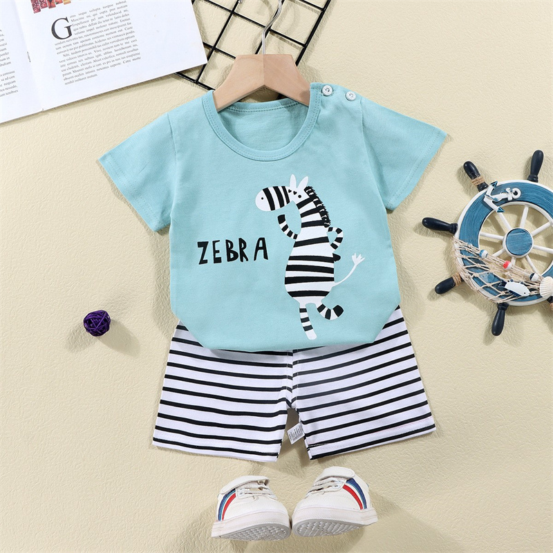 Cotton Tees+Shorts 2-piece Tra - Baby Nursery Ideas Boy 评论和价格