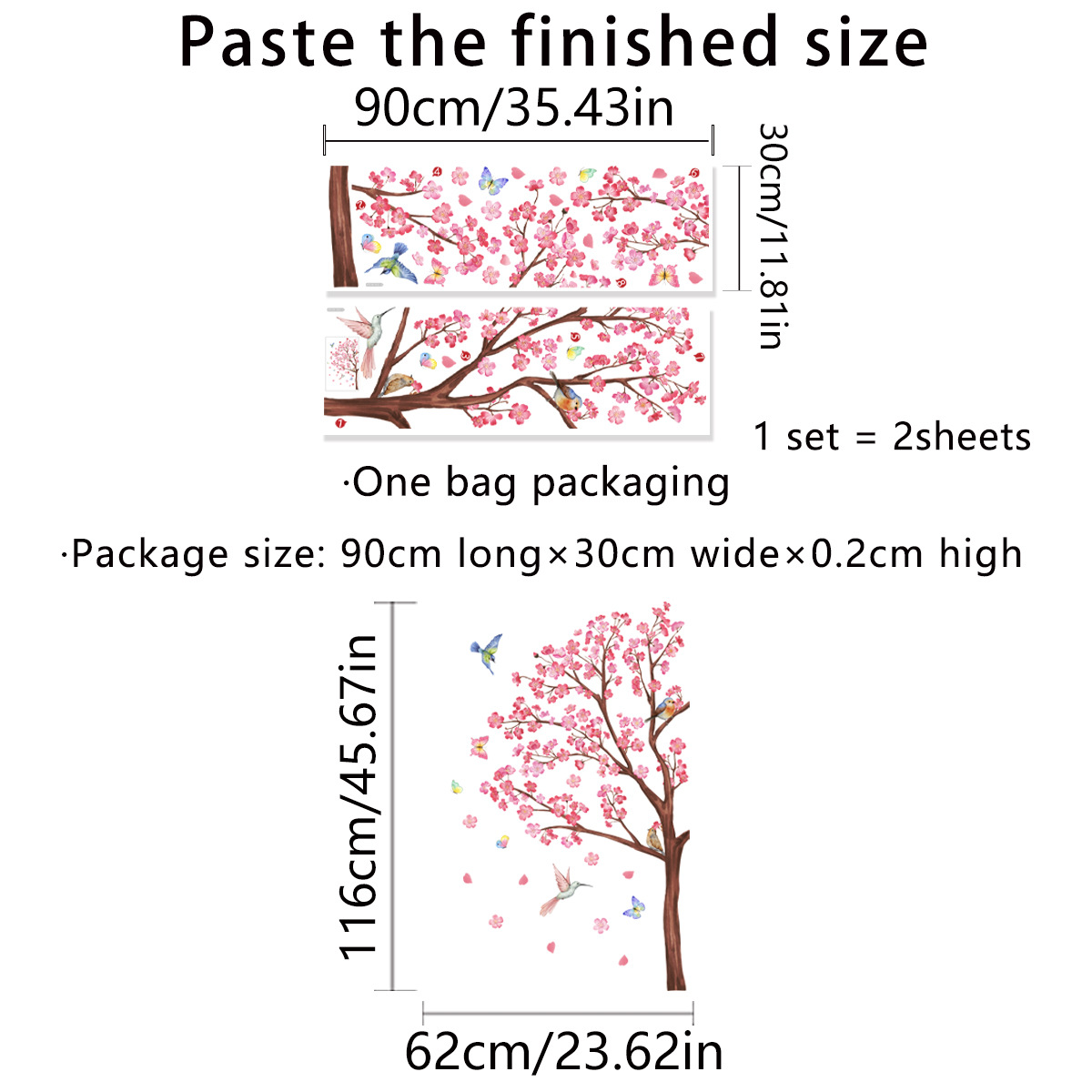Watercolour Bird Flower Wall S - Baby Girl Nursery Quotes 评论和价格