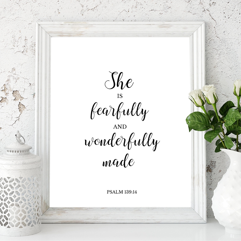 Bible Verses Quote Christian W - Baby Girl Nursery Quotes 评论和价格