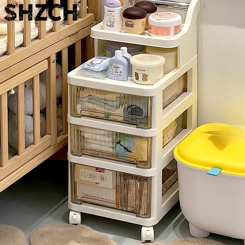 3-Tier Rolling Storage Cart Nu - Baby Nursery Cart 评论和价格