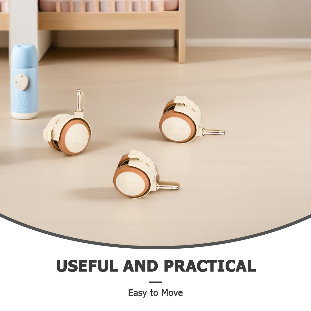 4Pcs Baby Crib Wheels Rubber S - Baby Nursery Cart 评论和价格