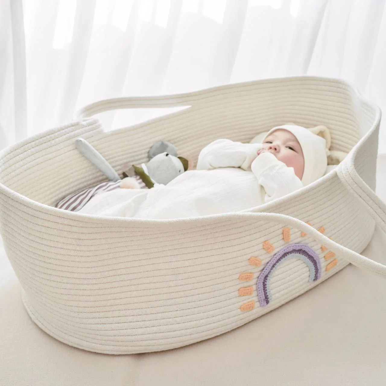 Portable Baby Carrying Basket  - Baby Nursery Basket 评论和价格
