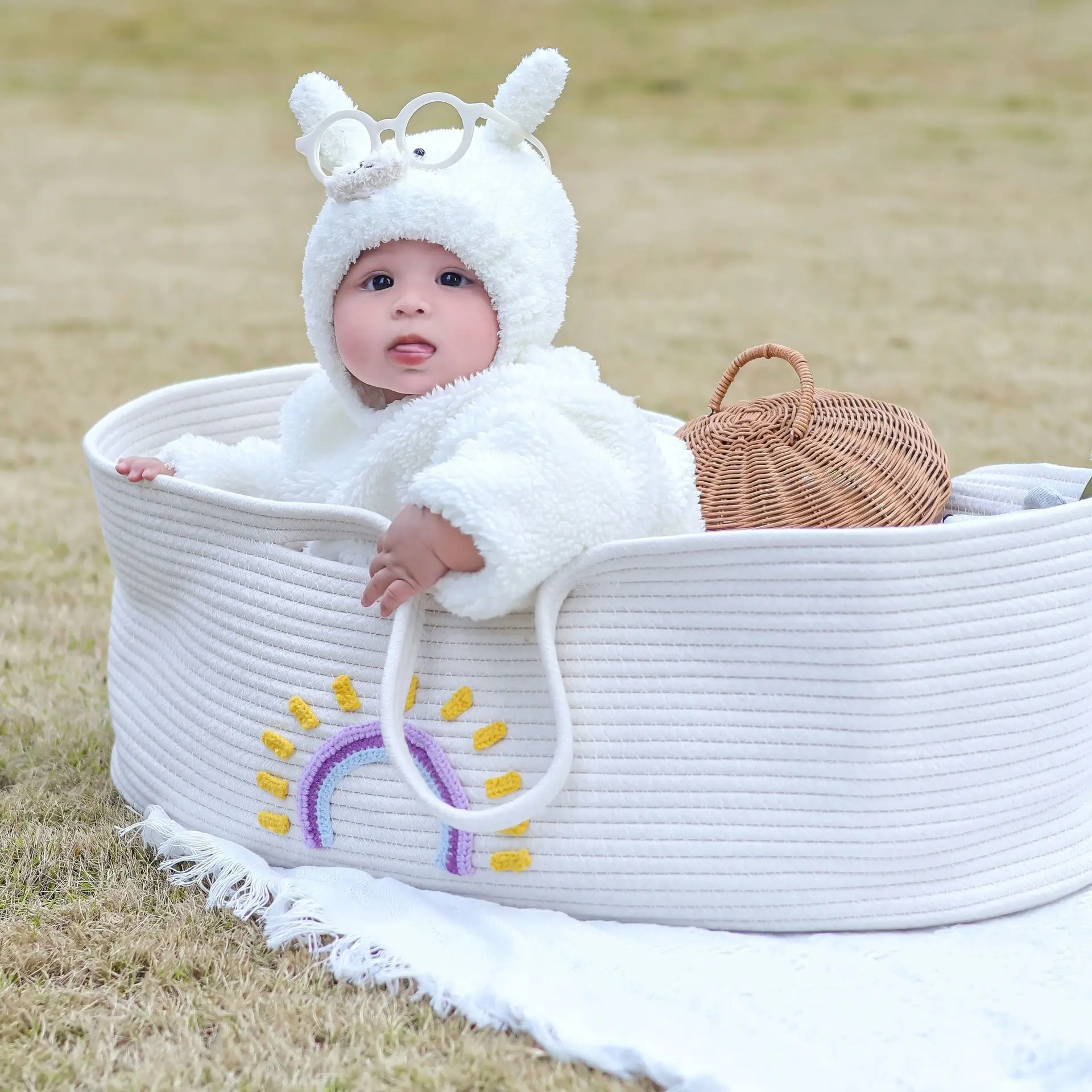 Portable Baby Carrying Basket  - Baby Nursery Basket 评论和价格
