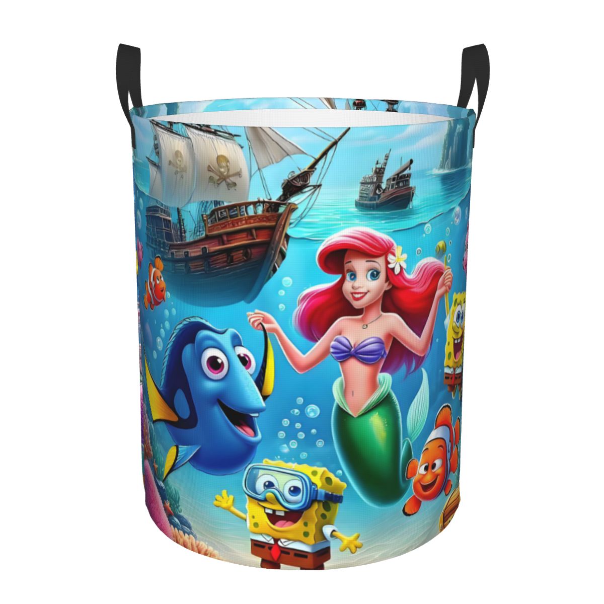 Litt Mermaid SpongeBob Finding - Laundry Hamper Nursery 评论和价格