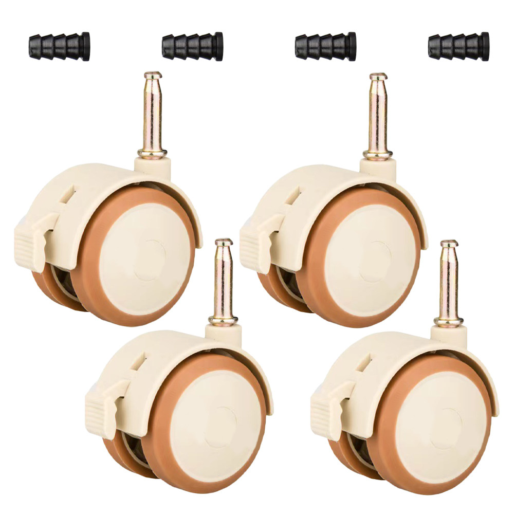 4Pcs Crib Caster Wheels Rubber - Baby Nursery Cart 评论和价格