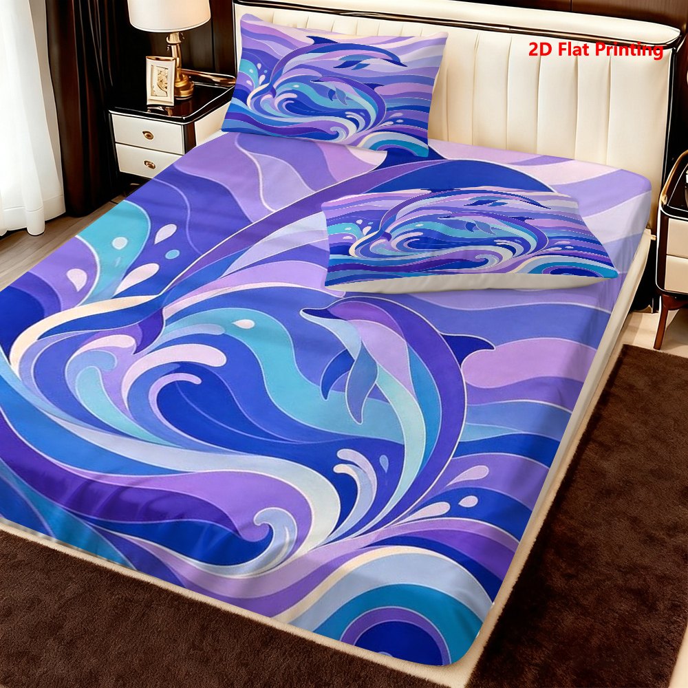 Ocean Wave Dolphin Bedding Set - Baby Nursery Ocean Theme 评论和价格