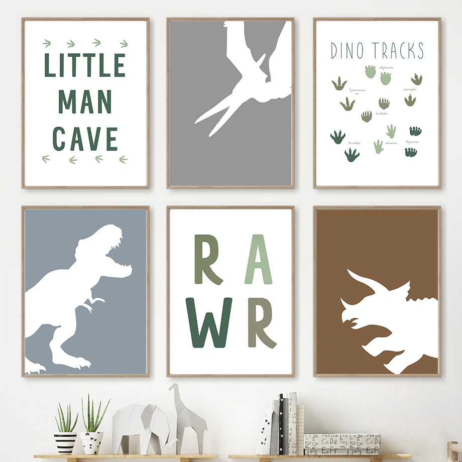 Jurassic Dinosaur Tyrannosauru - Baby Girl Nursery Quotes 评论和价格