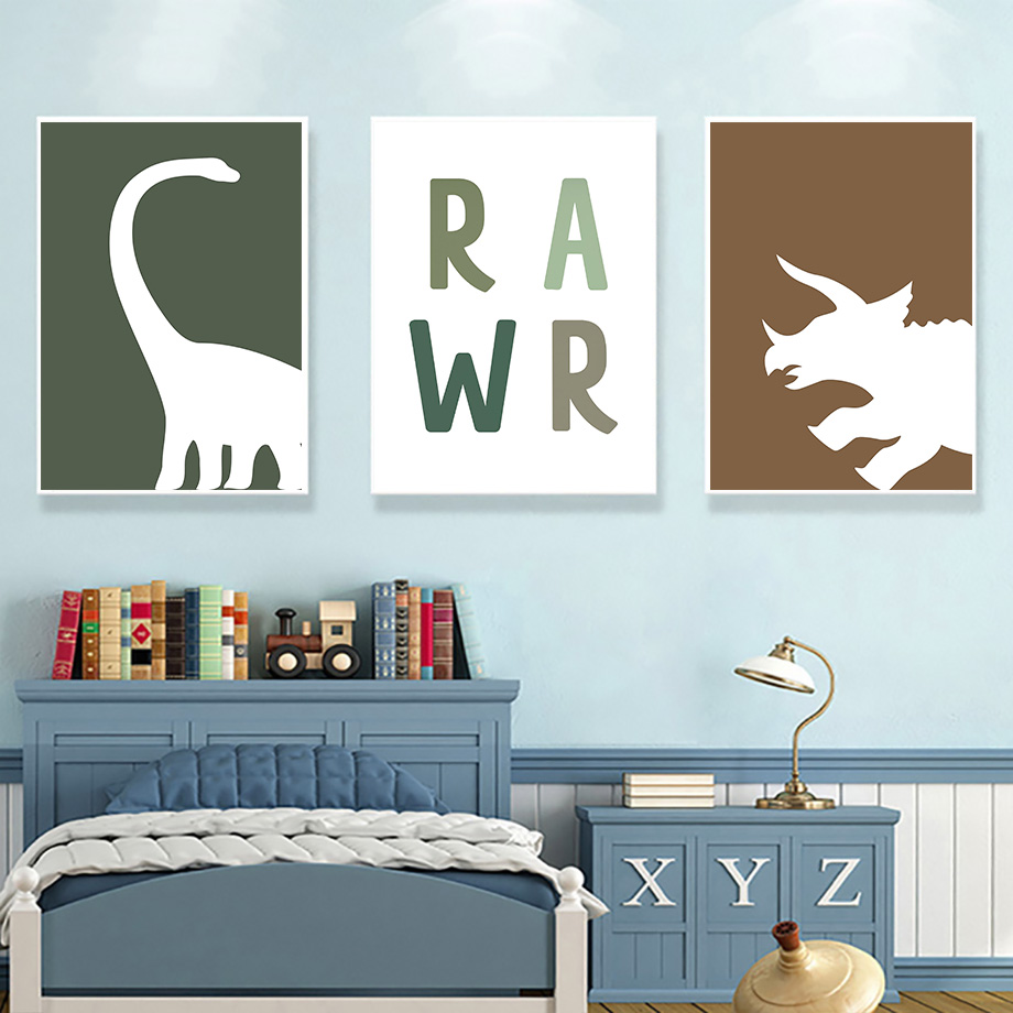 Jurassic Dinosaur Tyrannosauru - Baby Girl Nursery Quotes 评论和价格