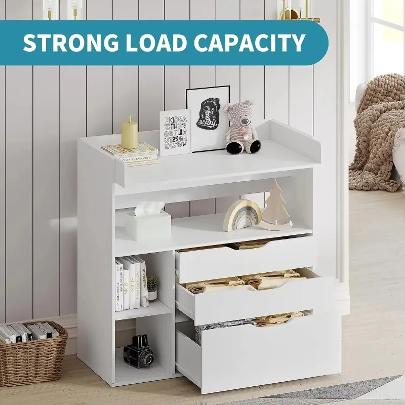 Contemporary minimalist MDF wh - Baby Nursery Table 评论和价格