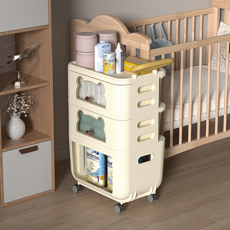 Multi-Purpose Living Room Stor - Baby Nursery Cart 评论和价格