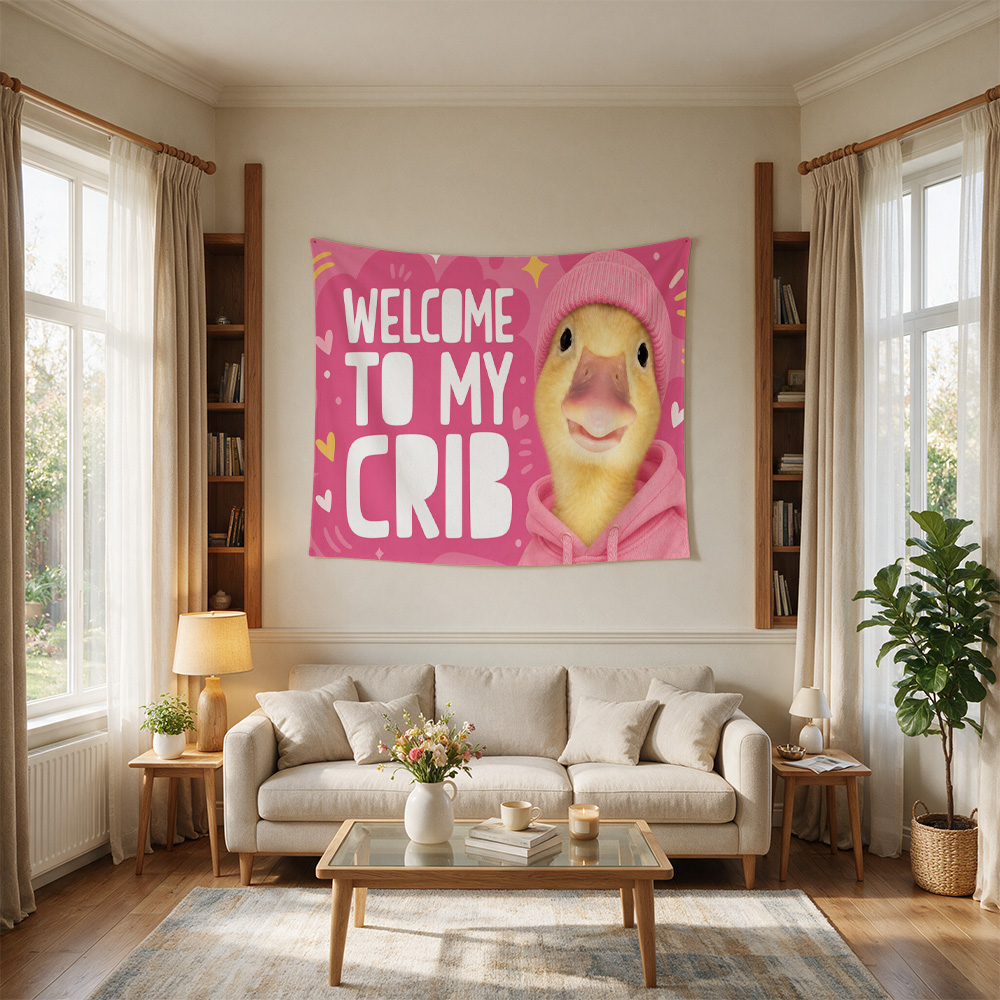 Cute Yellow Duck Nursery Wall  - Baby Nursery Pink 评论和价格