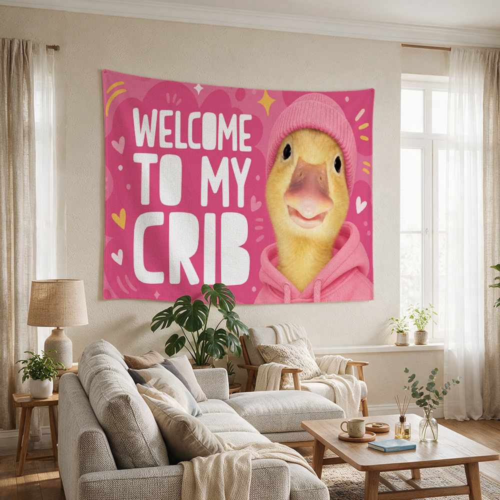 Cute Yellow Duck Nursery Wall  - Baby Nursery Pink 评论和价格