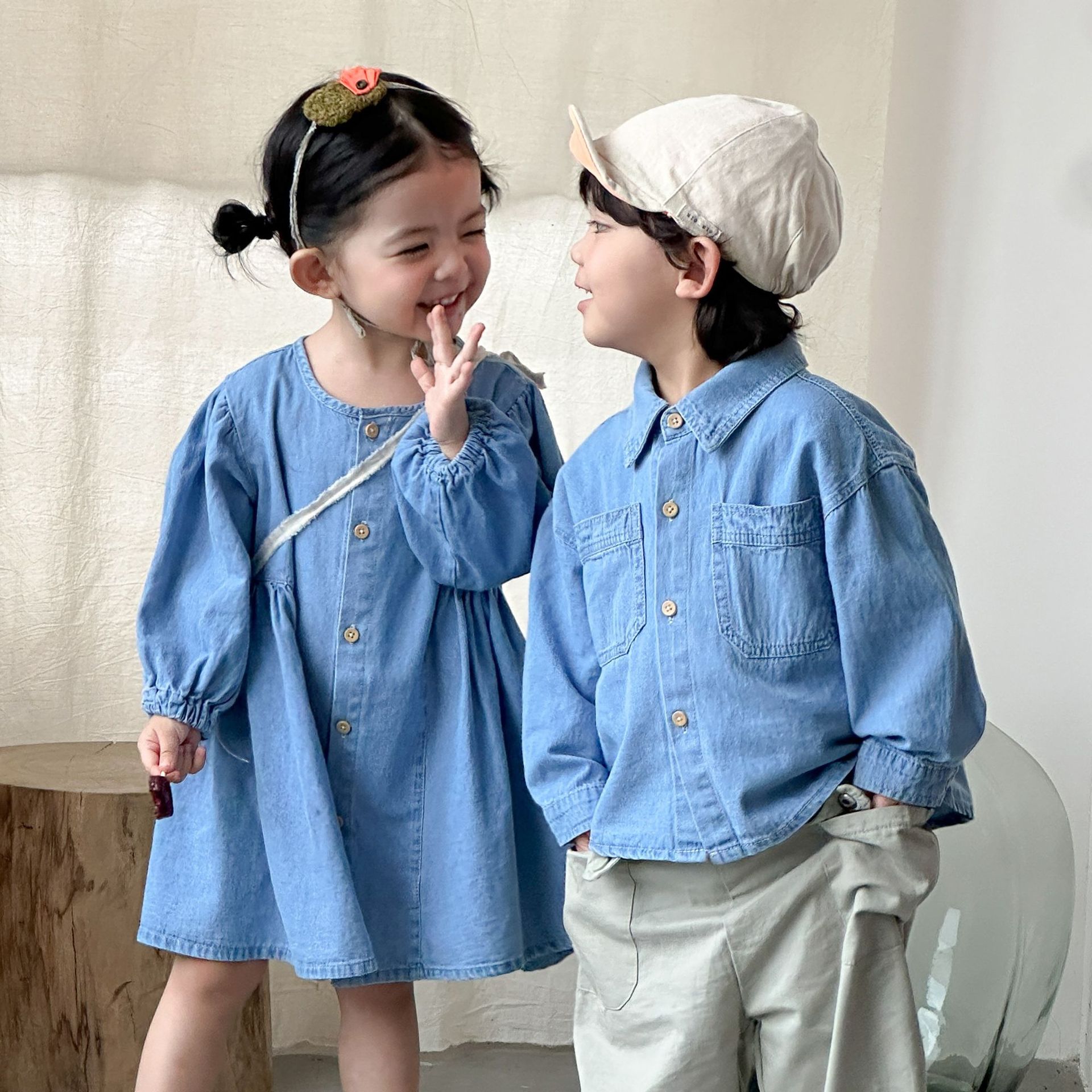 Girls Denim Dress Children 202 - Baby Nursery Ideas Boy 评论和价格