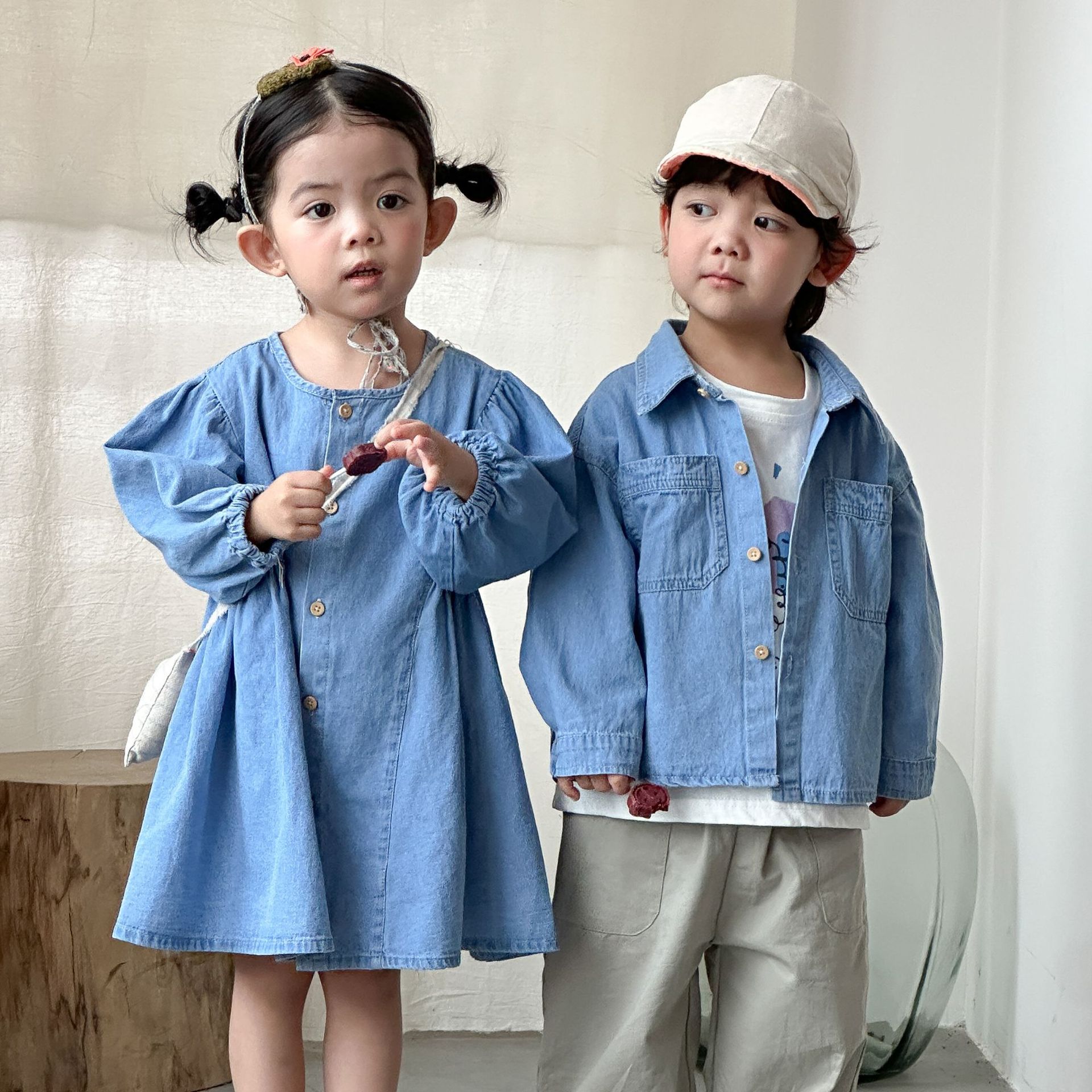 Girls Denim Dress Children 202 - Baby Nursery Ideas Boy 评论和价格