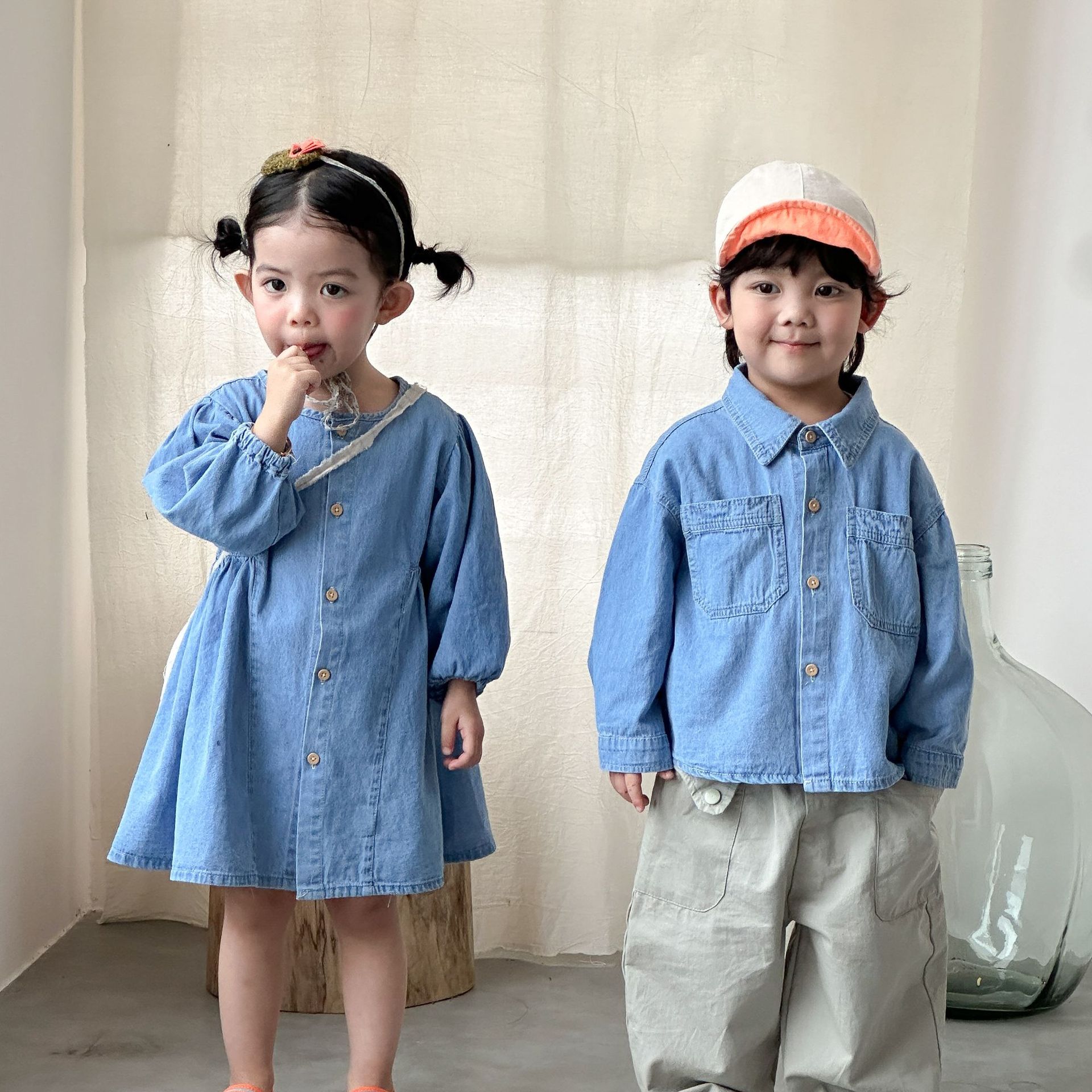 Girls Denim Dress Children 202 - Baby Nursery Ideas Boy 评论和价格