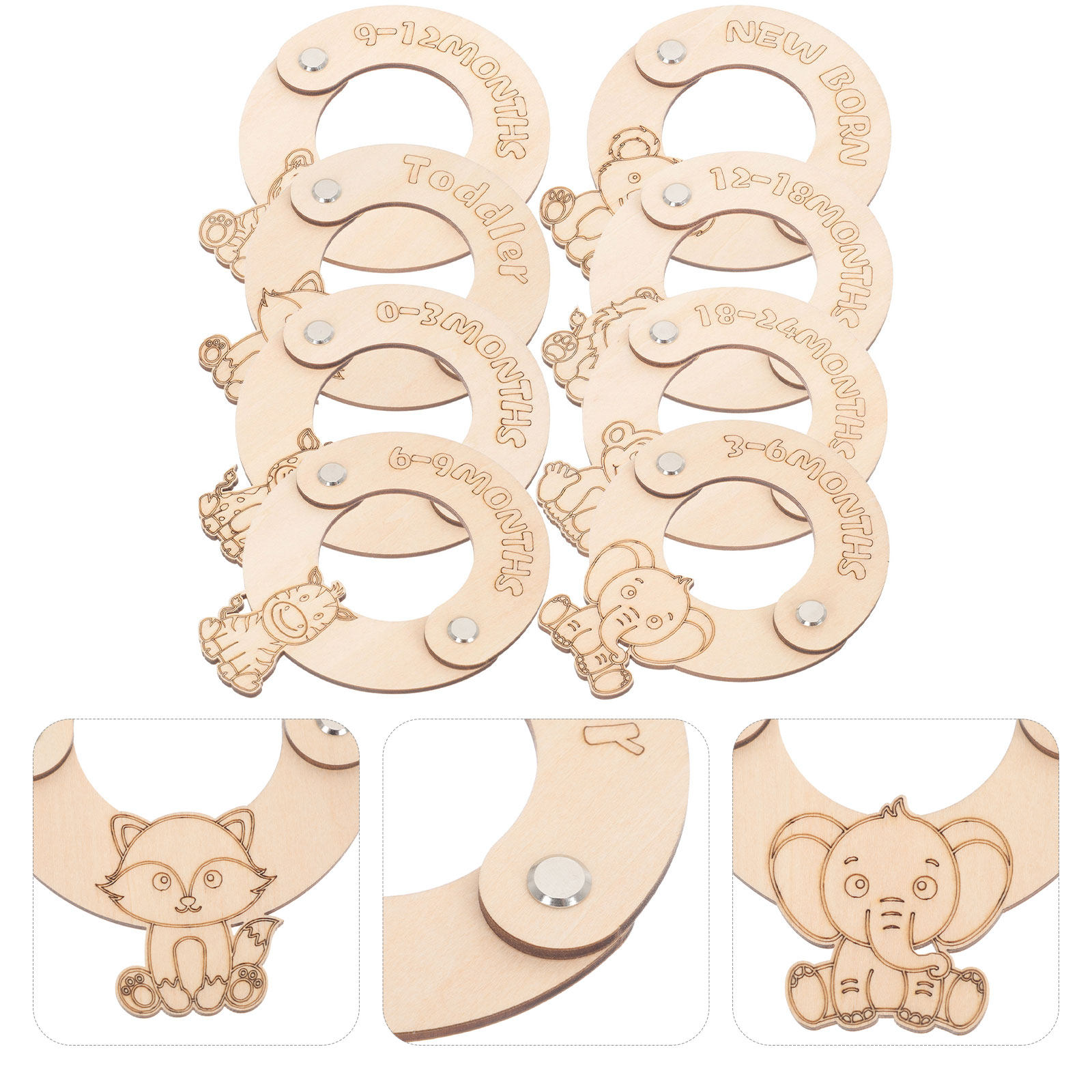 8Pcs Baby Closet Clothing Size - Closet Organizer Baby 评论和价格