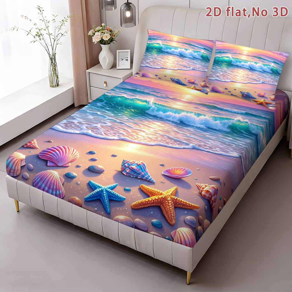 Ocean-Themed Fitted Sheet, Pri - Baby Nursery Ocean Theme 评论和价格