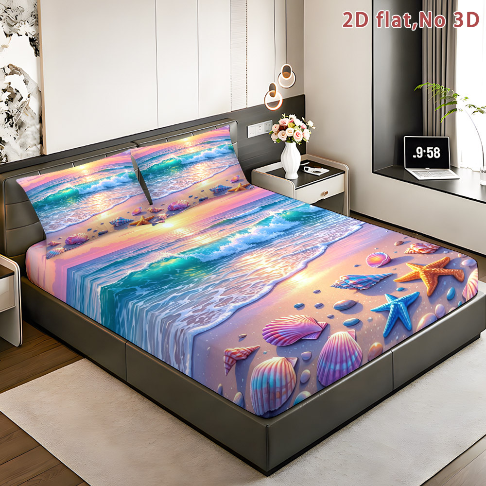 Ocean-Themed Fitted Sheet, Pri - Baby Nursery Ocean Theme 评论和价格