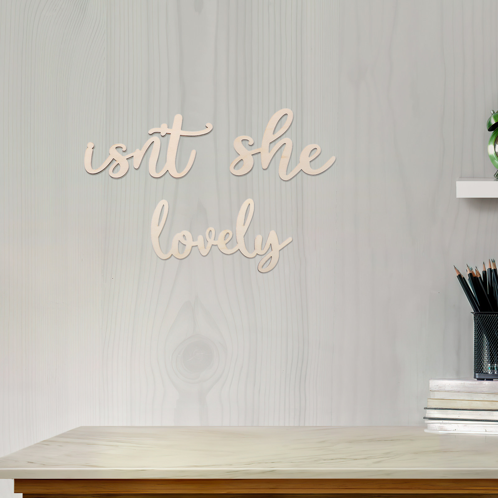 Wood Sign Wooden Wall Sticker  - Baby Nursery Wall 评论和价格