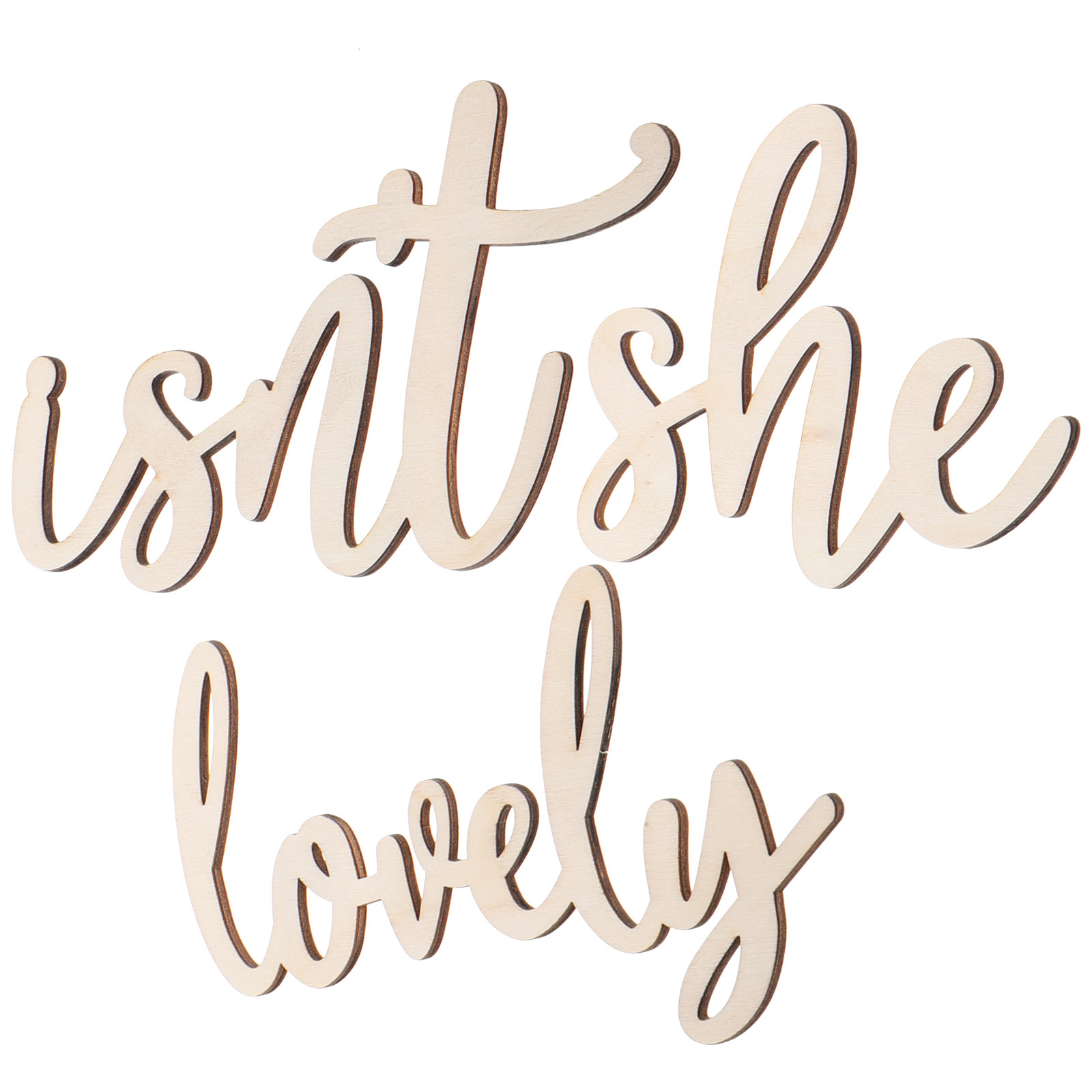 Wood Sign Wooden Wall Sticker  - Baby Nursery Wall 评论和价格